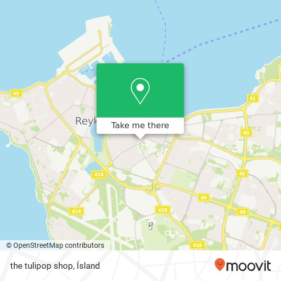 the tulipop shop map