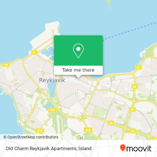 Old Charm Reykjavík Apartments map