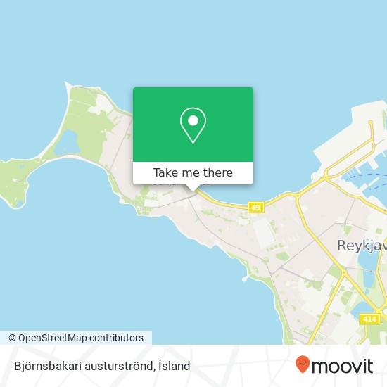 Björnsbakarí austurströnd map
