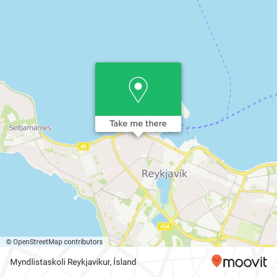 Myndlistaskoli Reykjavikur map