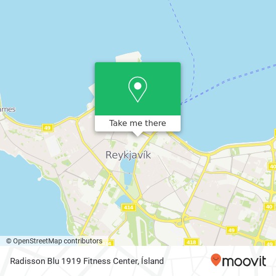 Radisson Blu 1919 Fitness Center map