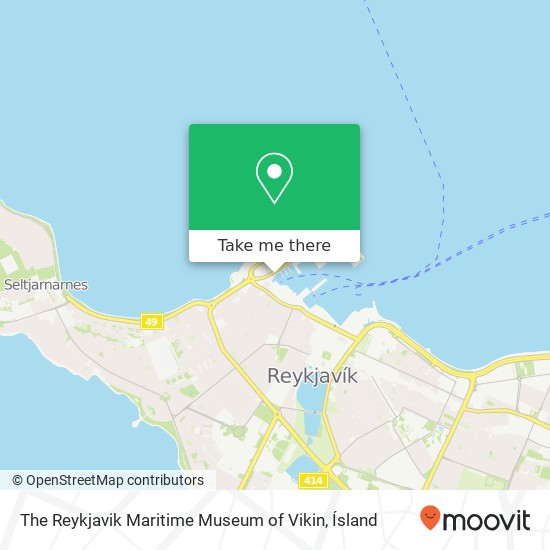 The Reykjavik Maritime Museum of Vikin map