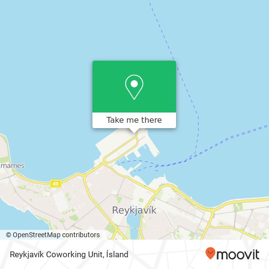 Reykjavík Coworking Unit map