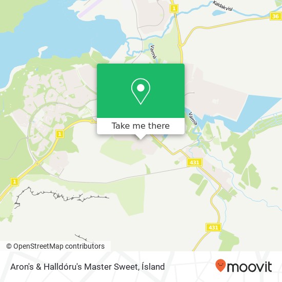 Mapa Aron's & Halldóru's Master Sweet