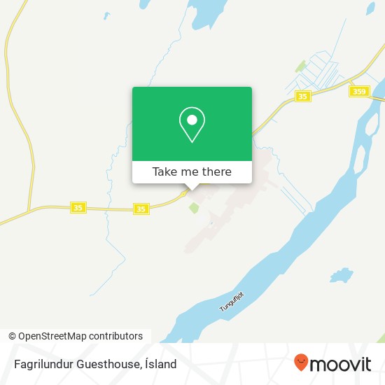 Fagrilundur Guesthouse map