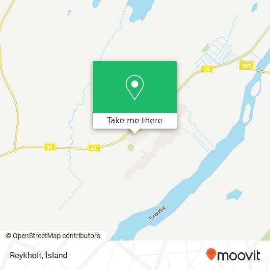 Reykholt map