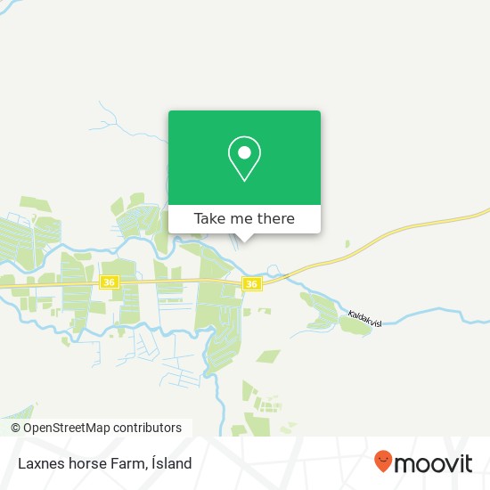 Laxnes horse Farm map