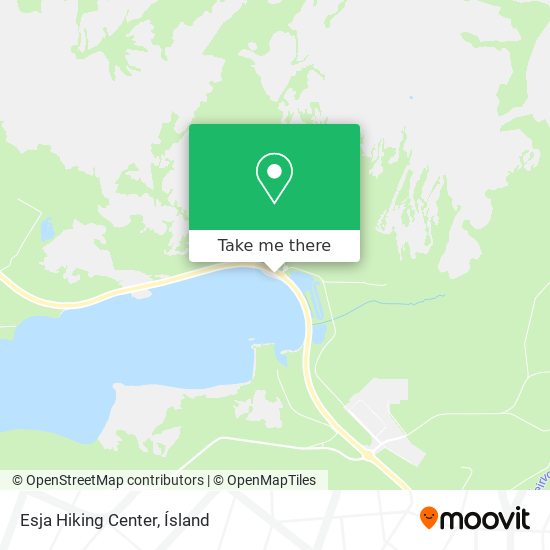 Esja Hiking Center map