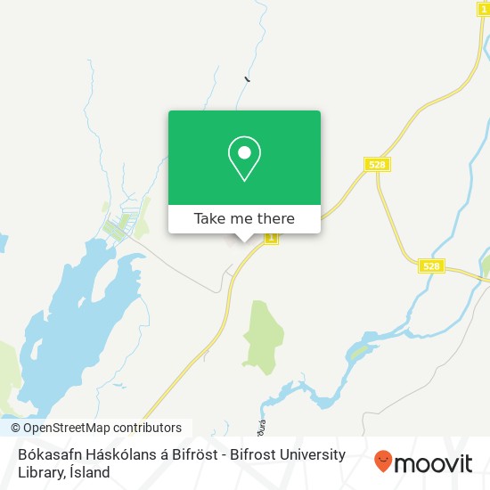 Bókasafn Háskólans á Bifröst - Bifrost University Library map