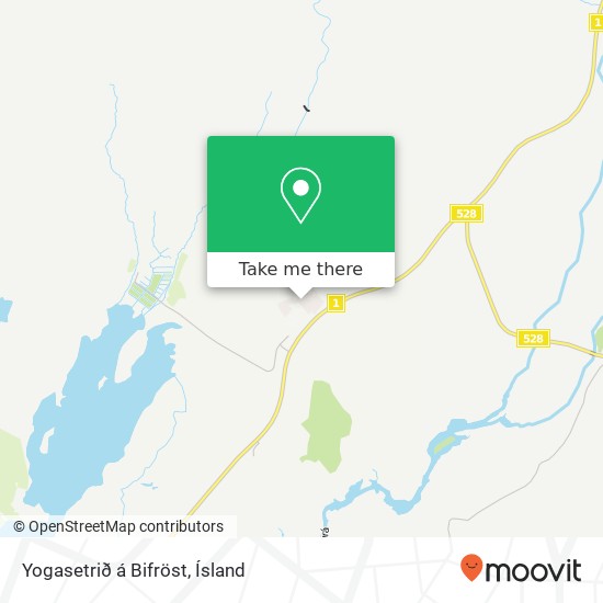 Yogasetrið á Bifröst map
