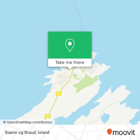 Baenir og Braud map