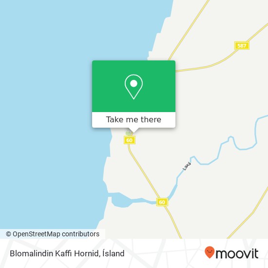 Blomalindin Kaffi Hornid map
