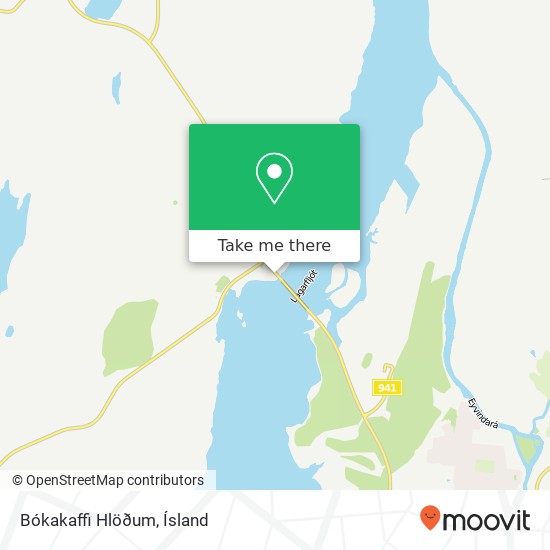 Bókakaffi Hlöðum map