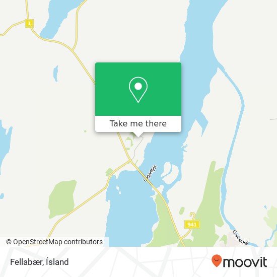 Mapa Fellabær