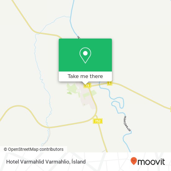 Hotel Varmahlid Varmahlio map