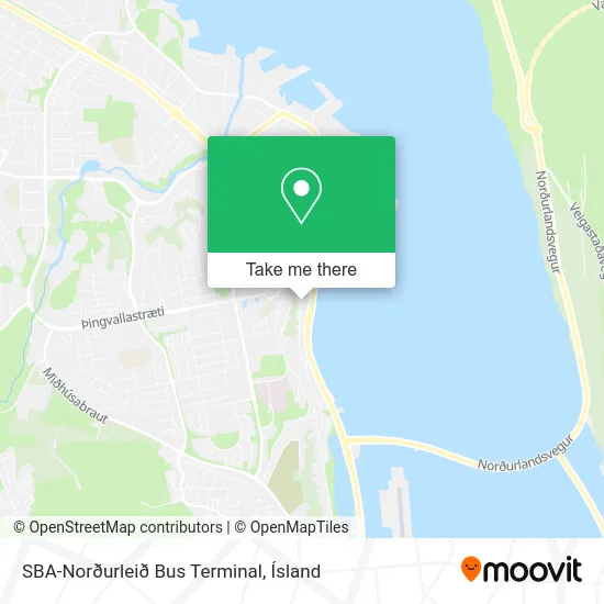 SBA-Norðurleið Bus Terminal map