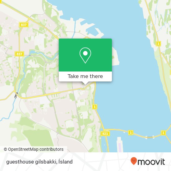guesthouse gilsbakki map