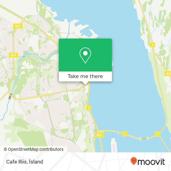 Mapa Cafe Riis