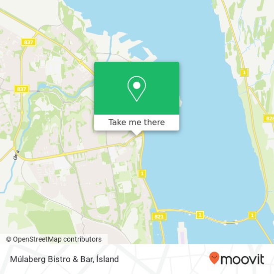 Mapa Múlaberg Bistro & Bar