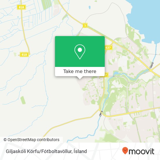 Mapa Giljaskóli Körfu / Fótboltavöllur