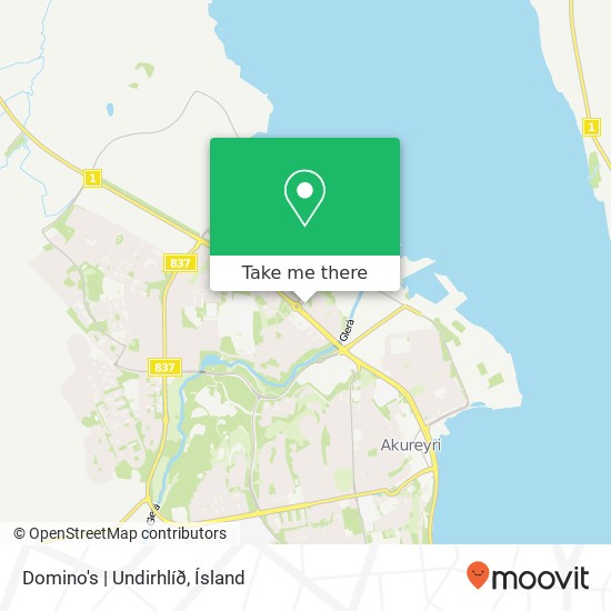 Mapa Domino's | Undirhlíð