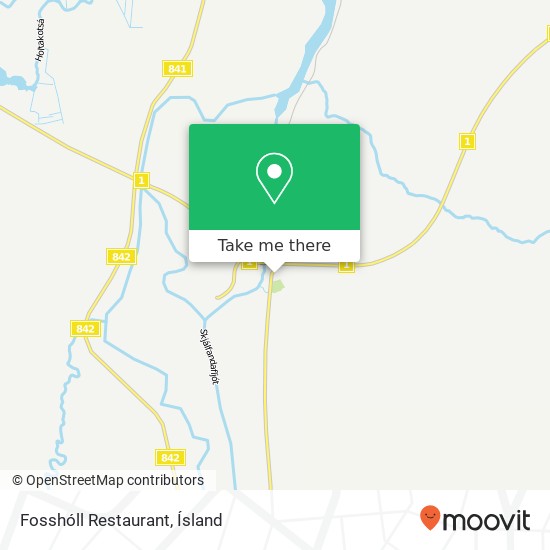 Fosshóll Restaurant map