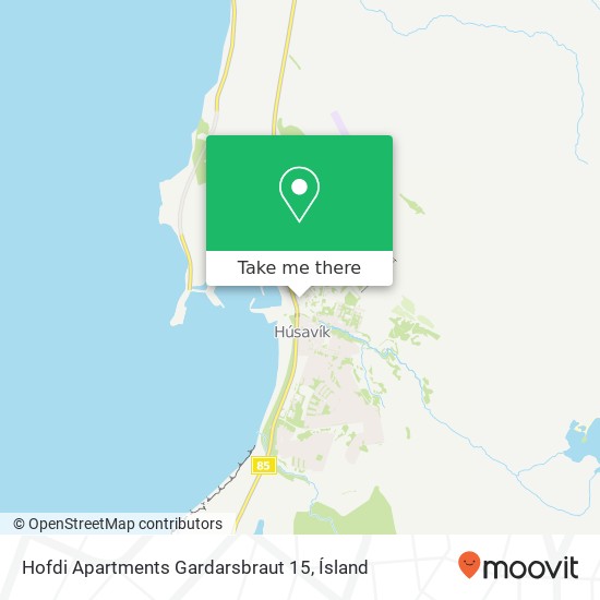 Mapa Hofdi Apartments Gardarsbraut 15