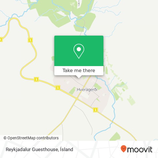 Reykjadalur Guesthouse map