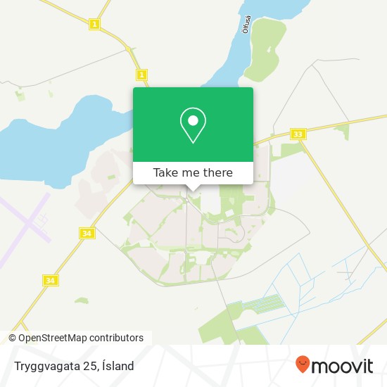 Tryggvagata 25 map