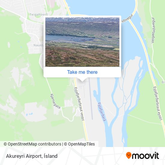 Akureyri Airport map