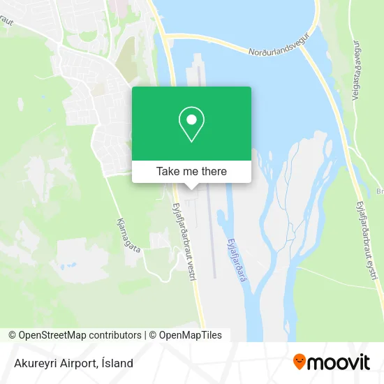 Akureyri Airport map