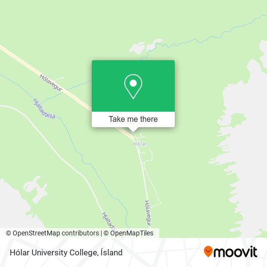 Hólar University College map