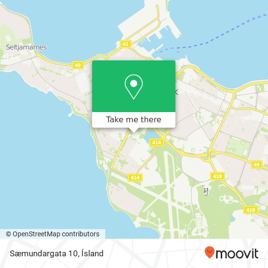 Sæmundargata 10 map