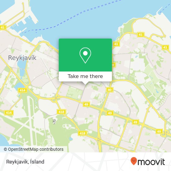 Reykjavik map