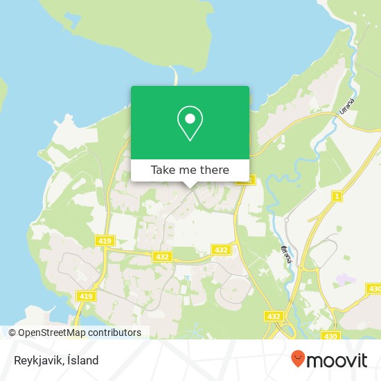 Reykjavik map