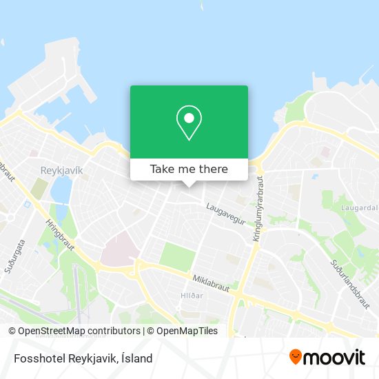 Fosshotel Reykjavik map