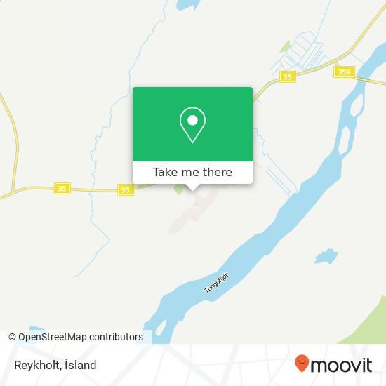 Reykholt map