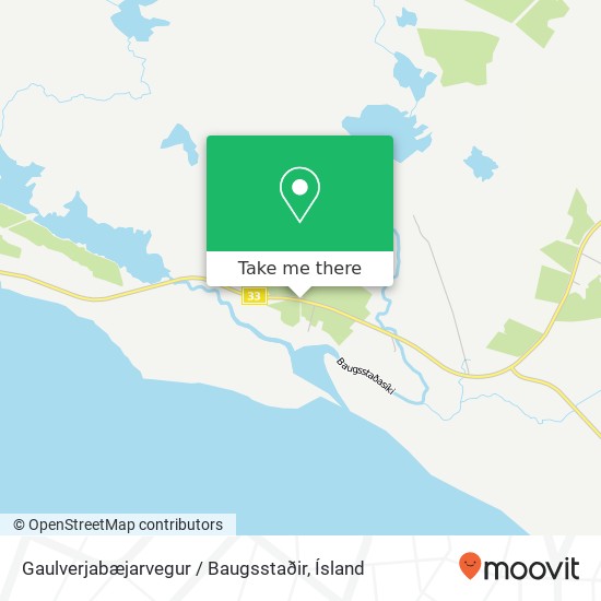 Gaulverjabæjarvegur / Baugsstaðir map