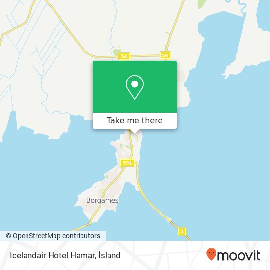 Icelandair Hotel Hamar map