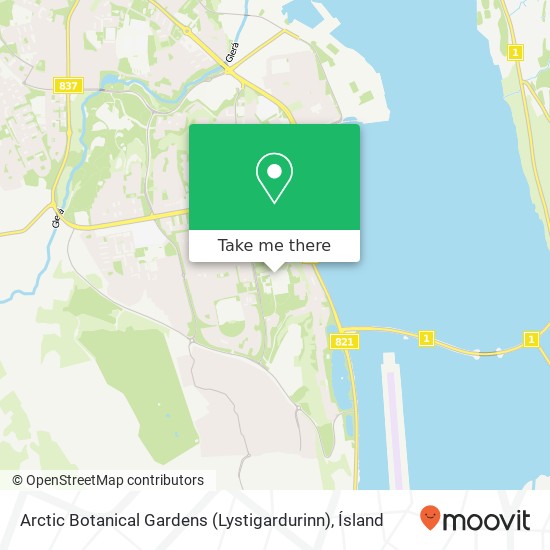 Arctic Botanical Gardens (Lystigardurinn) map
