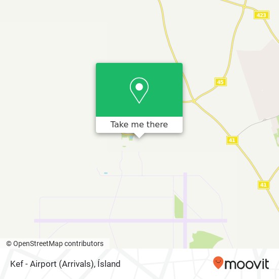 Mapa Kef - Airport (Arrivals)