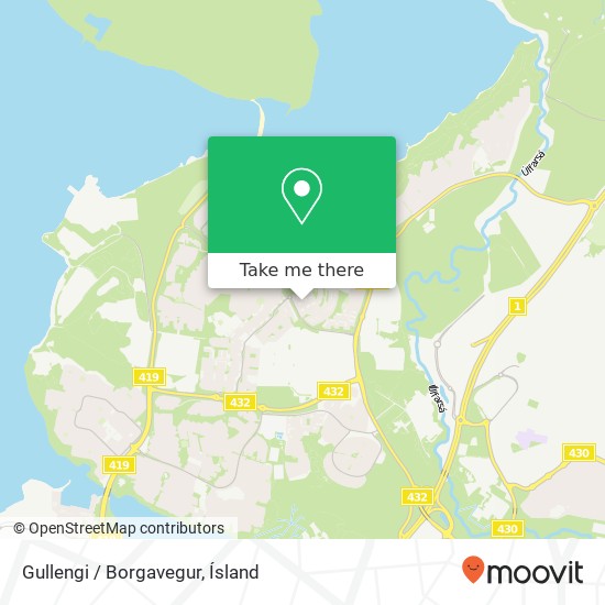 Mapa Gullengi / Borgavegur