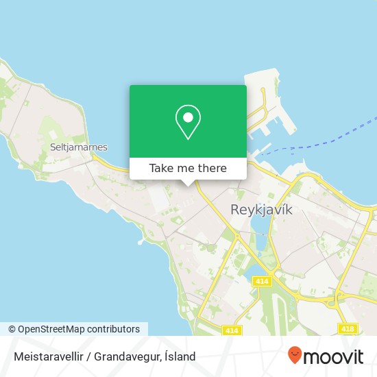 Meistaravellir / Grandavegur map
