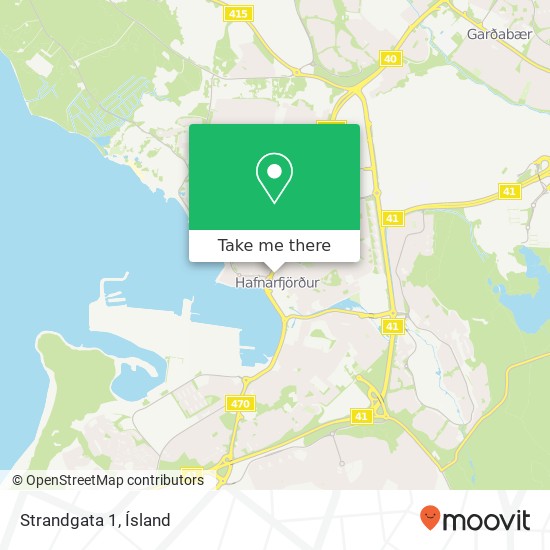 Strandgata 1 map