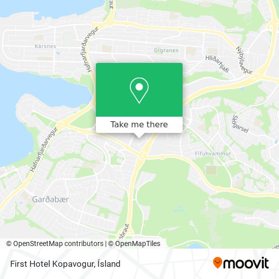 First Hotel Kopavogur map