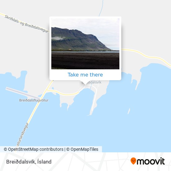 Mapa Breiðdalsvík