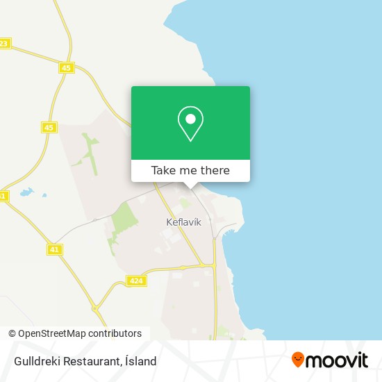 Mapa Gulldreki Restaurant