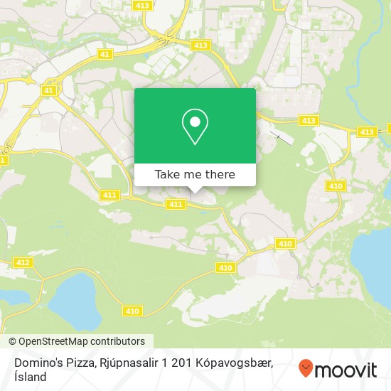 Domino's Pizza, Rjúpnasalir 1 201 Kópavogsbær map