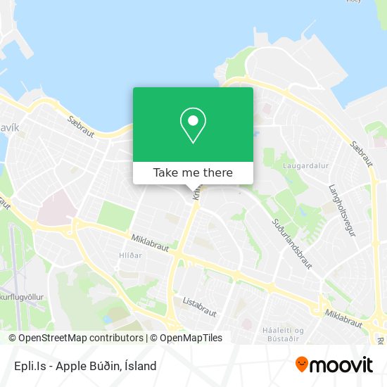 Mapa Epli.Is - Apple Búðin