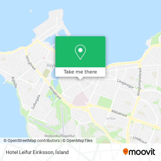 Mapa Hotel Leifur Eiriksson